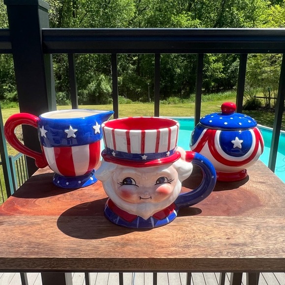 Johanna Parker 4th of July ceramic set
